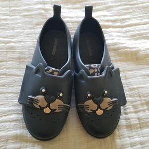 Mini Melissa | Black Cat Jelly Trainer Shoes